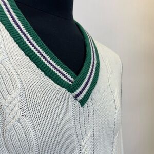 Vintage Wimbledon Sweater – Official All England Club Gear (Size L)